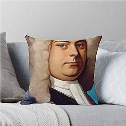 Baroque Composer George Frideric Handel Throw Pillow