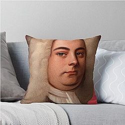 German British Composer George Frideric Handel Throw Pillow