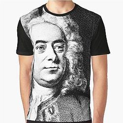 George Handel 1685-1759 Graphic T-Shirt