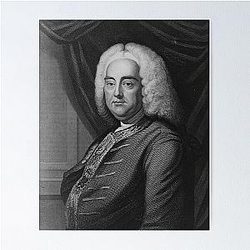 Composer George Handel Poster