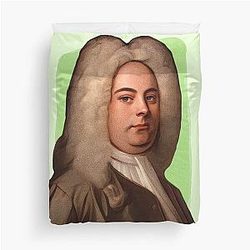 German composer George Frideric Handel Duvet Cover