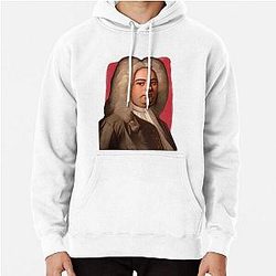 German British Composer George Handel Illustration Pullover Hoodie
