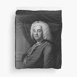Composer George Frideric Handel Duvet Cover
