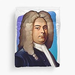 Baroque composer George Frideric Handel Duvet Cover