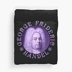 George Frederick Handel Vintage Purple Duvet Cover
