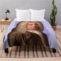 British Composer George Frideric Handel Throw Blanket