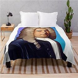 Baroque composer George Handel Throw Blanket