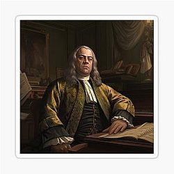 George Handel Hip Hop Style Sticker