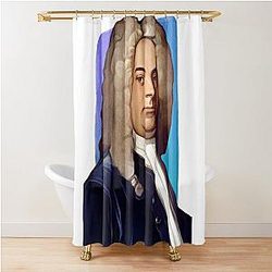 Baroque composer George Handel Shower Curtain