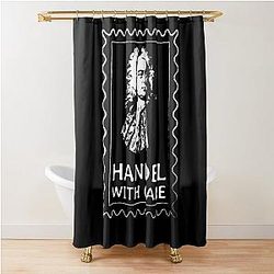 George Handel With Care Classical Music Shower Curtain