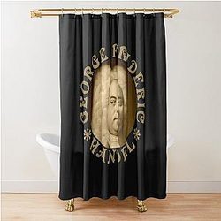 George Frideric Handel - Vintage Design - RB Shower Curtain
