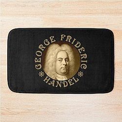 George Frideric Handel - Vintage Design - Old Gold RB Bath Mat