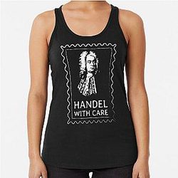George Frideric Handel - Classical Music Humor Racerback Tank Top