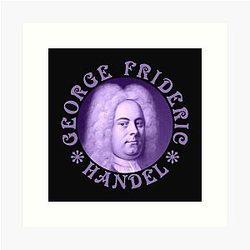 George Frideric Handel - Purple RB Art Print