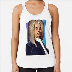 Baroque composer George Handel Racerback Tank Top
