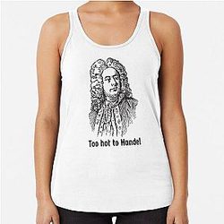 George Frideric Handel German British Baroque Composer Racerback Tank Top