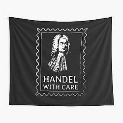 George Handel With Classical Music Humor Tapestry