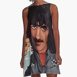 Cartoon George Harrison Among the Clouds A-Line Dress