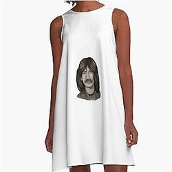 George Harrison Portrait A-Line Dress