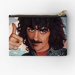 Cartoon George Harrison Among the Clouds Zipper Pouch
