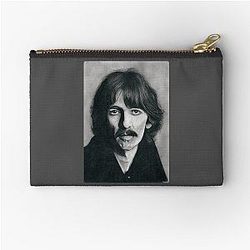 George Harrison Rock Legend Portrait Zipper Pouch