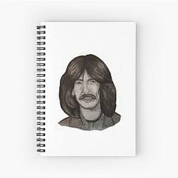 George Harrison Portrait Spiral Notebook