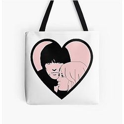 George Harrison and Pattie Boyd Heart Print Tote Bag