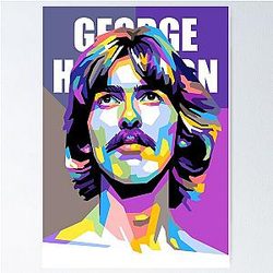 George Harrison in WPAP Style Poster