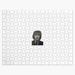 George Harrison Beatles Portrait Charcoal Jigsaw Puzzle