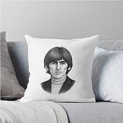 George Harrison Throw Pillow