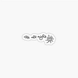 George Harrison Handwriting Here Comes The Sun Sticker