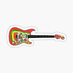 George Harrison Guitar Sticker