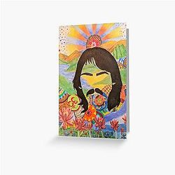 Psychedelic George Harrison Greeting Card