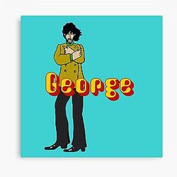 George Harrison Yellow Submarine Canvas Print