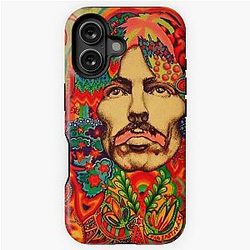 George Harrison OM Psychedelic Pop Art Pattern iPhone Case