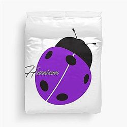The Purple Beatle Bug George Harrison Duvet Cover