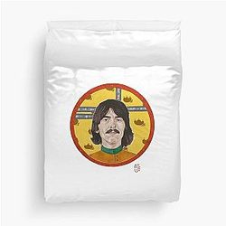 George Harrison hand painted Yellow Submarine gouache portrait duvet cover