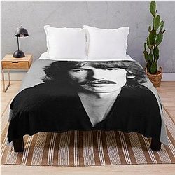 Beatles George Harrison Throw Blanket