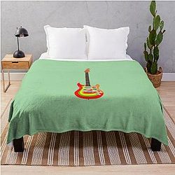 George Harrison Fender Stratocaster Electric Guitar Throw Blanket