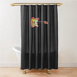 George Harrison Guitar Shower Curtain