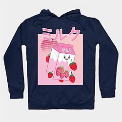 George Hoodies - GeorgeNotGound  Japanese Anime Strawberry Milk Shake Hoodie TP0511