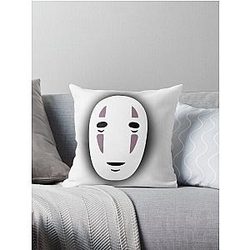 Ghibli Studio Pillows - No-Face in the Shadows Throw Pillow