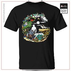 Ghibli Movie Circle T Shirt