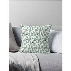 Ghibli Studio Pillows - Kodama Glow Pillow Throw Pillow