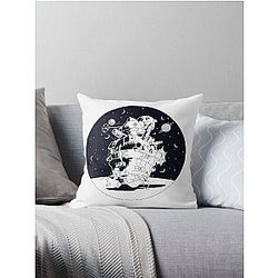 Ghibli Studio Pillows - Starry Night Castle Throw Pillow