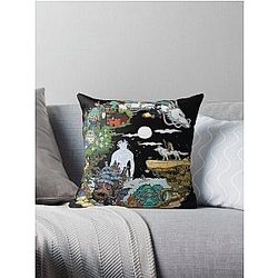 Ghibli Studio Pillows - Mystical Asiom Throw Pillow