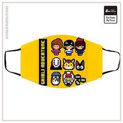 8 BIT Ghibli Adventures Face Mask