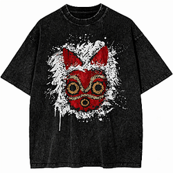 Princess Mononoke PTTT2204 Washed  Princess Mononoke T-Shirts