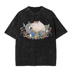 Aesthetic Totoro PTTT2506 Washed  My Neighbor Totoro T-Shirts
