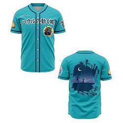 Howl's Moving Castle PTTT0409  Ghibli Studio Baseball Jersey